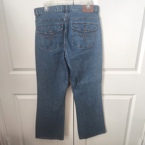 LRL Ralph Lauren Jeans Women's Blue Stretch Denim Boot-cut Size 12 - Picture 2 of 13